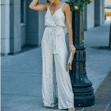 Sequin Embroidery Jumpsuit