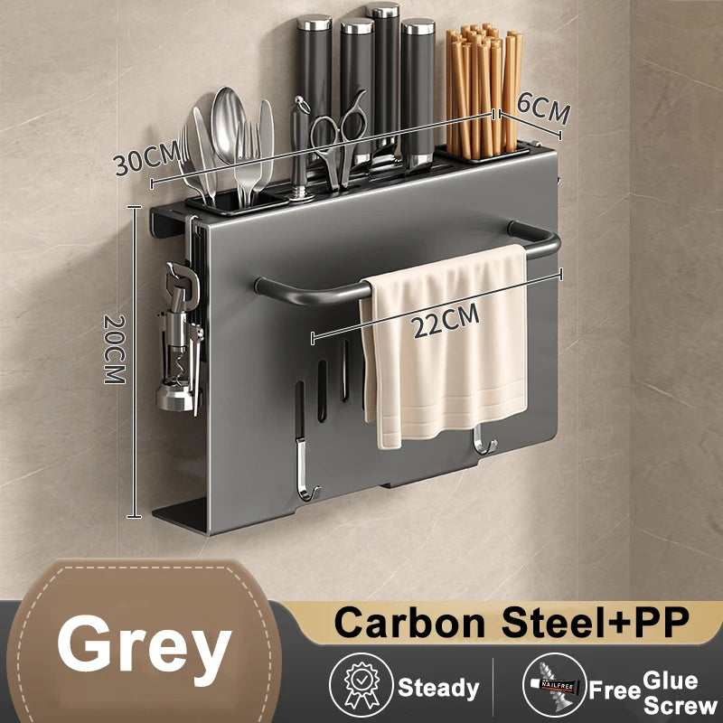 Multi-function Kitchen Holder Wall-mounted Organizer