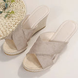 Platform Beach Wedges – Open Toed Rome Slippers