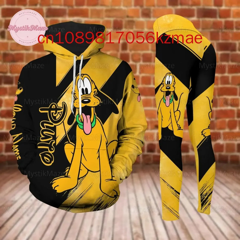 Disney Pluto and Goofy Hoodie and Leggings Set