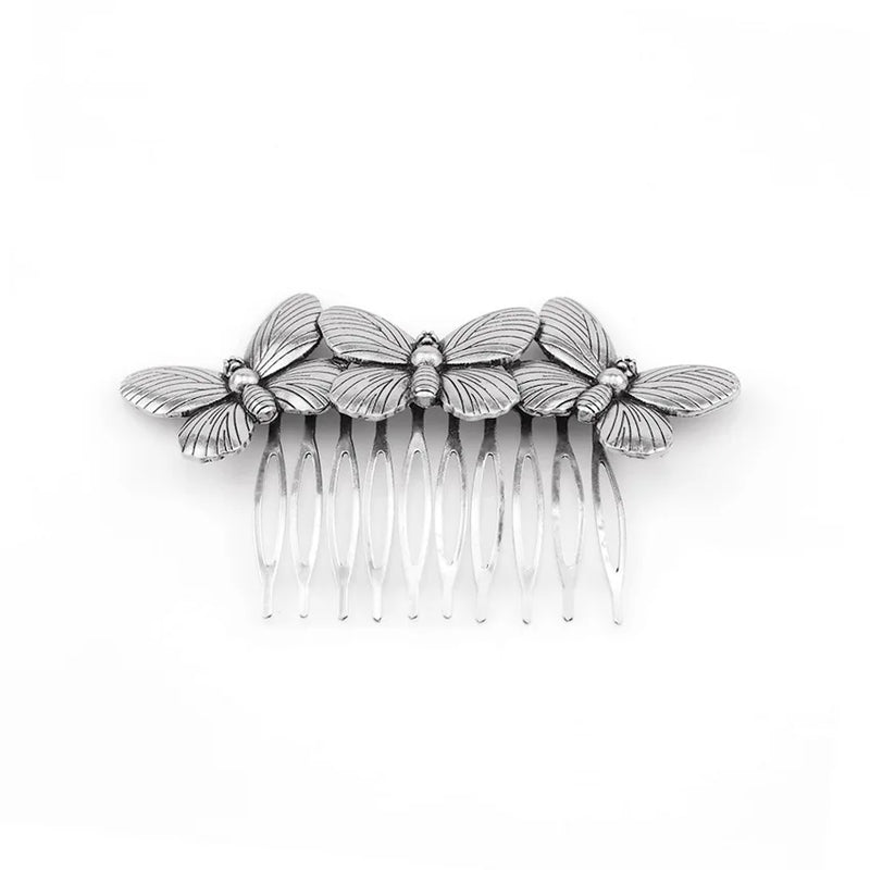 Metal Bee Hairpin - Ancient Alloy Butterfly Hair Comb - Jewelry Accessories