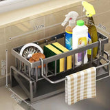 Kitchen Drain Rack Multi-Functional Sponge Cloth Detergent Storage Rack