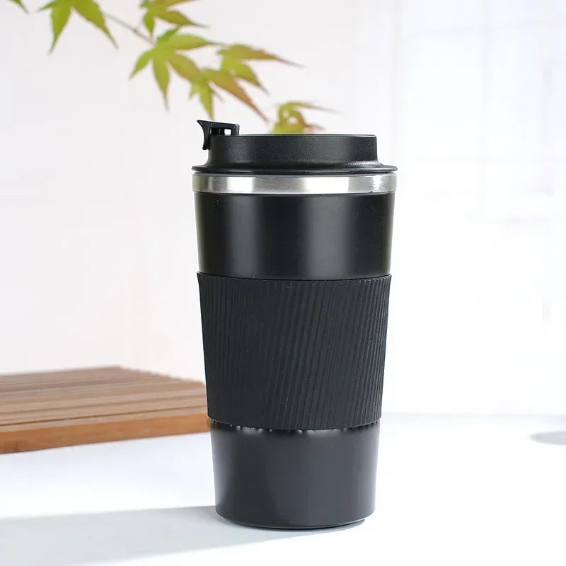 510ml Stainless Steel Coffee Cup Thermal Mug - Non-slip Travel Insulated Bottle