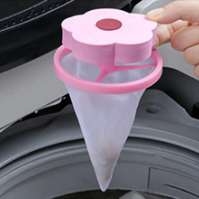 Washing Machine Reusable Flower Shaped Hair Filter