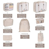 8Pcs/set Large Capacity Travel Organizer - The Next Door Neighbor 