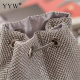 INS Mini Rhinestone Drawstring Tote Bag