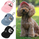 Pet Baseball Hat: Adjustable Cat and Dog Sun Visor Hat with Ear Holes