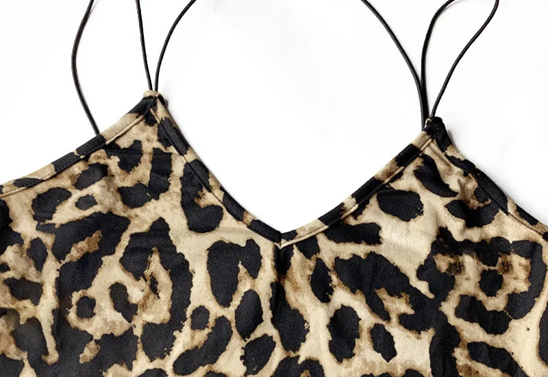 Leopard Bodycon Midi Dress