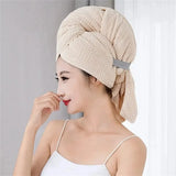 Super Absorbent Elastic Band Head Towel