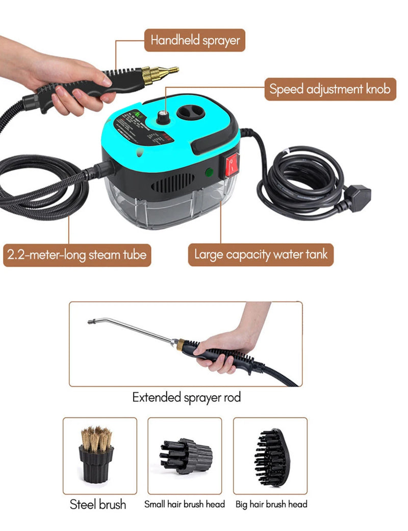 110V High Pressure Steam Cleaner – Commercial and Household Cleaning Solution