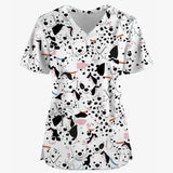 101 Dalmatian Printed Scrub Tops