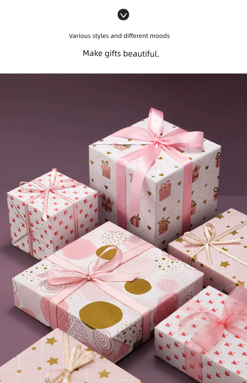 Pink Bouquet Gift Wrap Paper