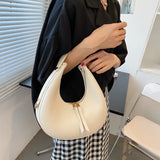 Fashion Design Tote Bag - Luxury Half Moon Hobo Bag