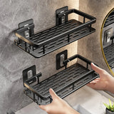 Wall Hanging Corner Rectangular Rack Bathroom Shelf