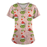 Christmas Grinch Scrub Tops