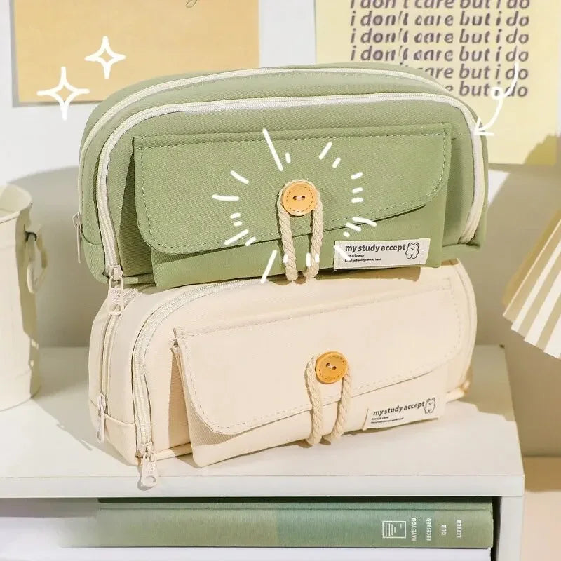 Cute and Convenient Canvas Pencil Case