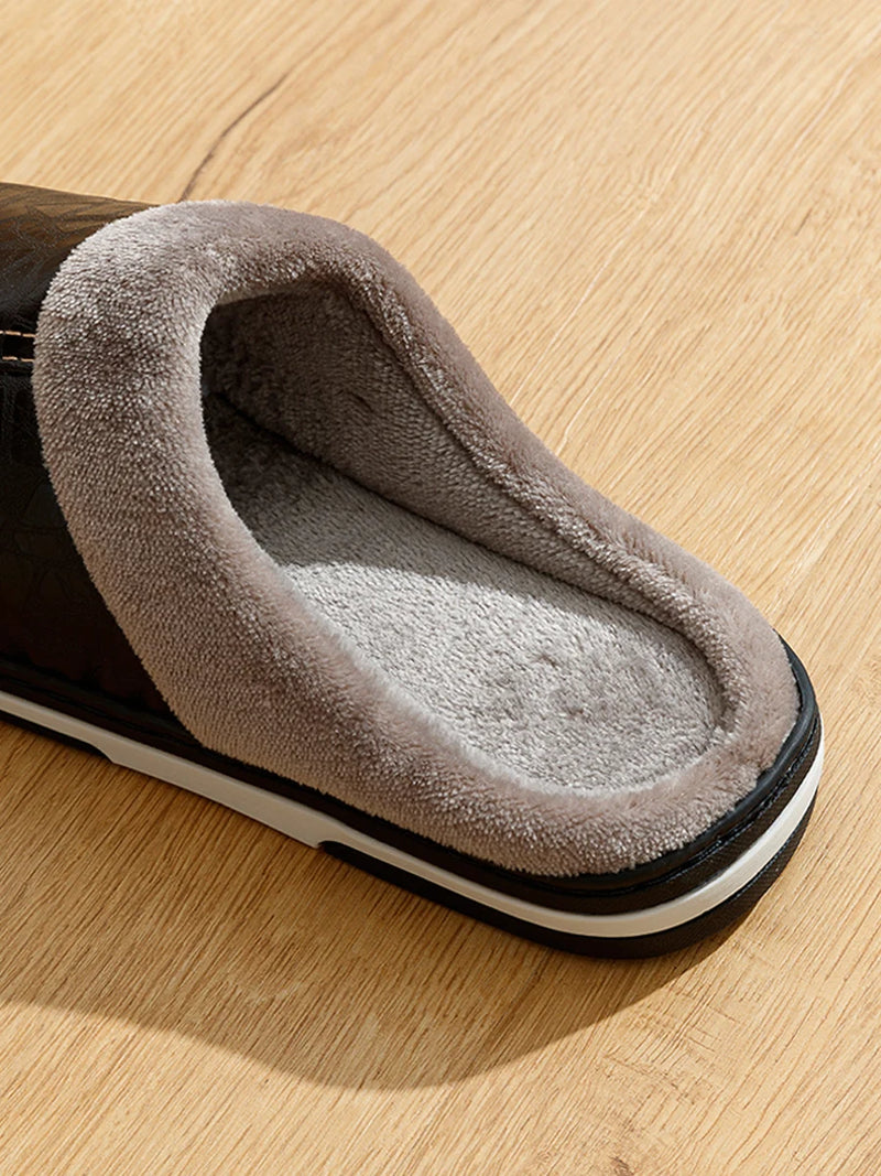 Anti-Slip Comfy Indoor Winter Warm Soft Cotton Plush Shoes