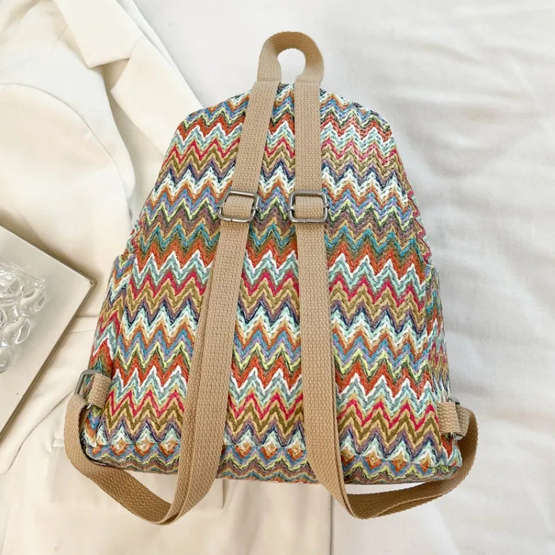 Soft Bohemian Backpack Vintage Mochila