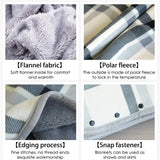 Thick Plaid Blanket – Warm Winter Wearable Blanket