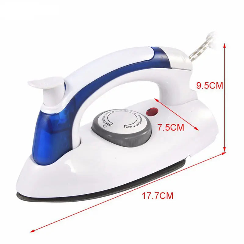 Folding Handle Electric Iron – Portable Mini Steam Dry Travel Iron