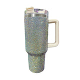 Diamond Thermos Cup with Handle – 40oz