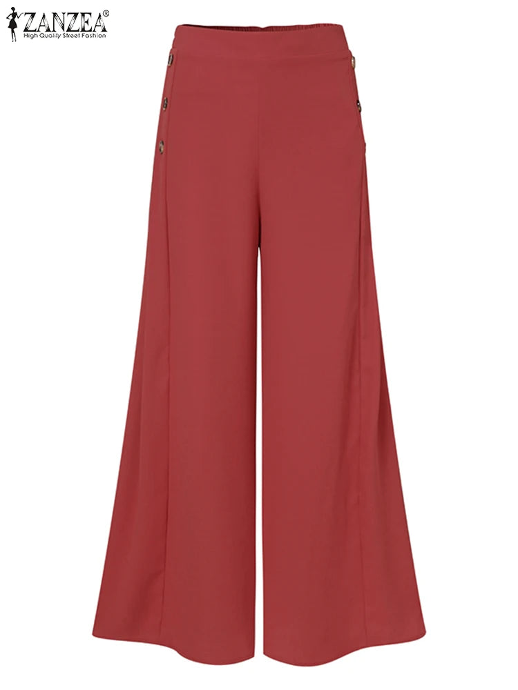 Elegant Wide Leg Pant Capris