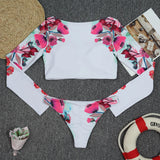 Tankini Push Up Two Piece Floral Brazilian Bikini