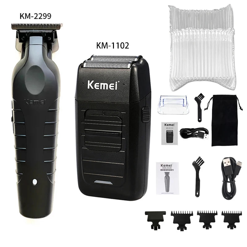 Hair Clipper Kit - Men's Electric Shaver & Hair Trimmer Machine