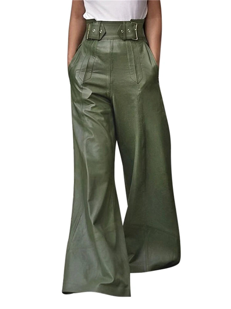 High Waist Wide Leg Vintage Autumn Pleated Pants