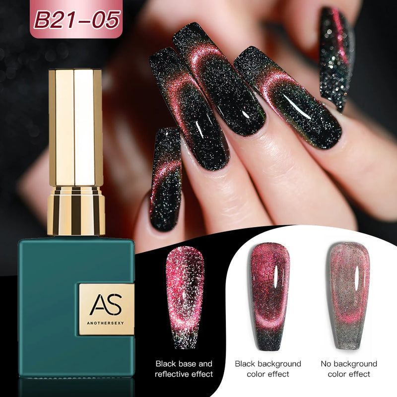 9D Cat Eye Gel Nail Polish - Magnetic Galaxy Effect Nail Gel