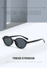 UV400 Retro Small Oval Sunglasses