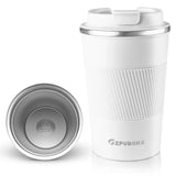 Coffee Thermos Mug 380ml Stainless Steel Leak-Proof Lid Non-Slip Car Vacuum Flask Cold Drink Travel Thermal Cup Hot Water Bottle