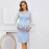 Maternity Stretch Maxi Gown - Long Maternity Dress