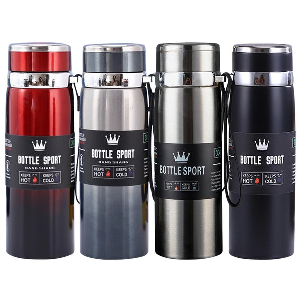 1000ML Stainless Steel Thermos Bottle - Thermal Water Bottle for Hot & Cold Drinks