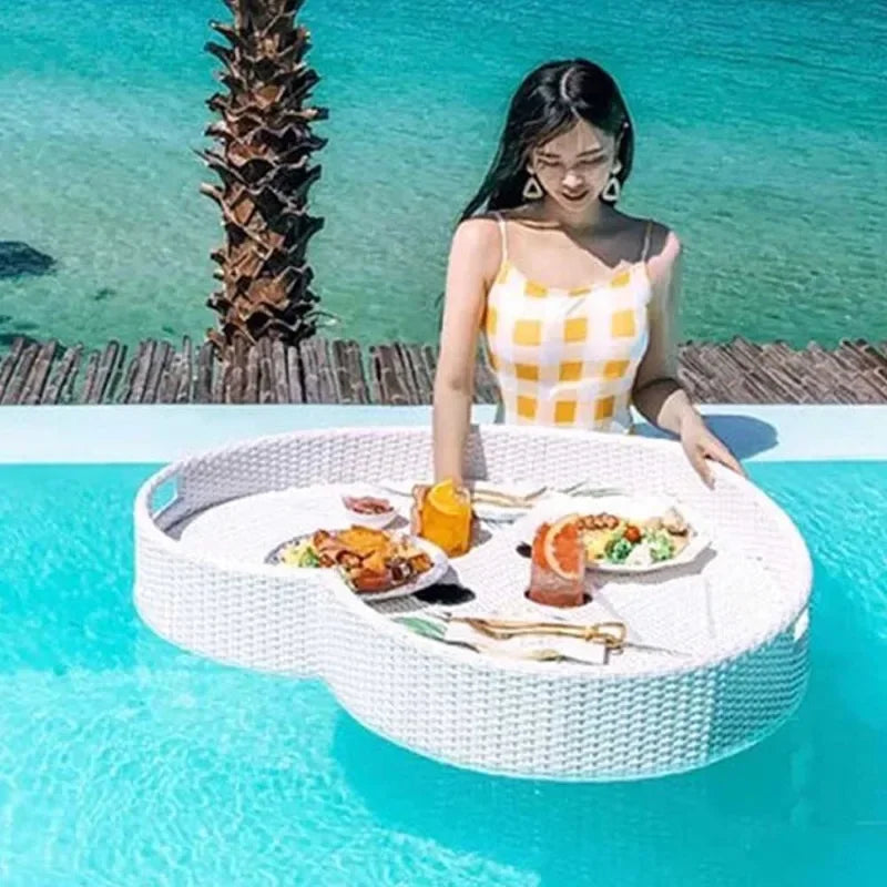 Bali Rattan Swimming Pool Floating Tray