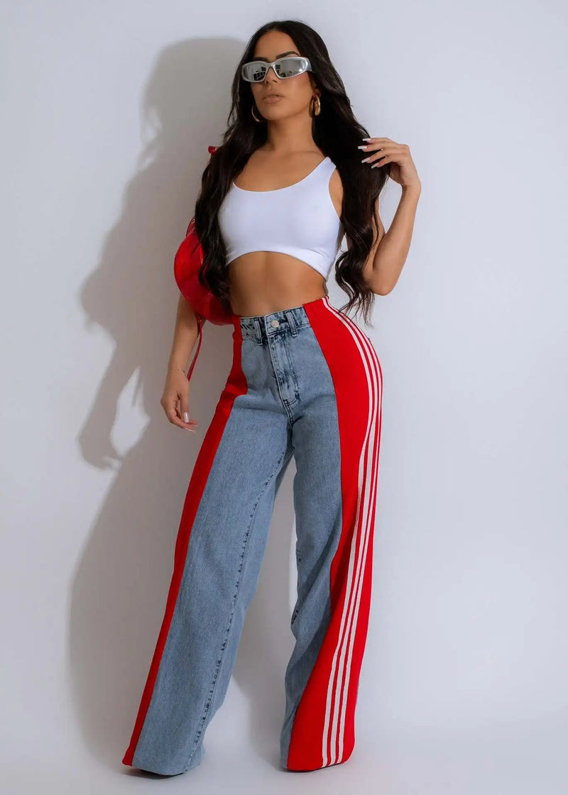 Wide Leg Jeans Cargo Pants