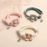 Adjustable Buckle Cat Collar with Cute Flower