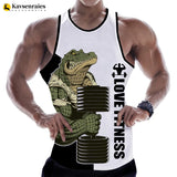 Men's Love Fitness Tank Top - 3D Printed Tank Tops 