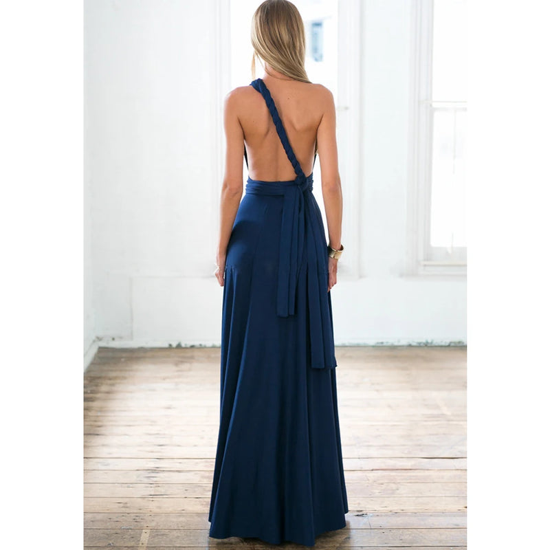 Multiway Wrap Convertible Boho Maxi Dress