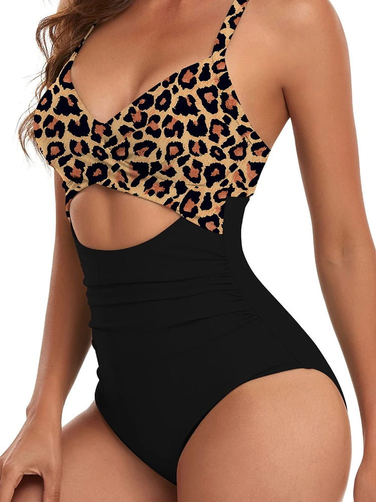 New One-Piece Hollowed Out Bikini Swimsuit