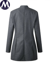 Women's Wool Blend Mid-Length Coat