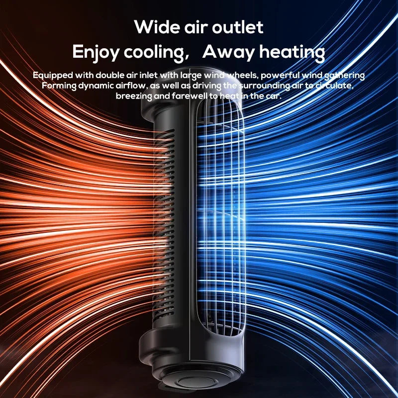 Car Headrest Fan – Portable USB Cooling Fan for Car Seats