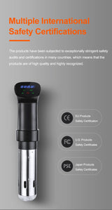 1800W Waterproof Vacuum Sous Vide Cooker - Immersion Circulator with LED Digital Display