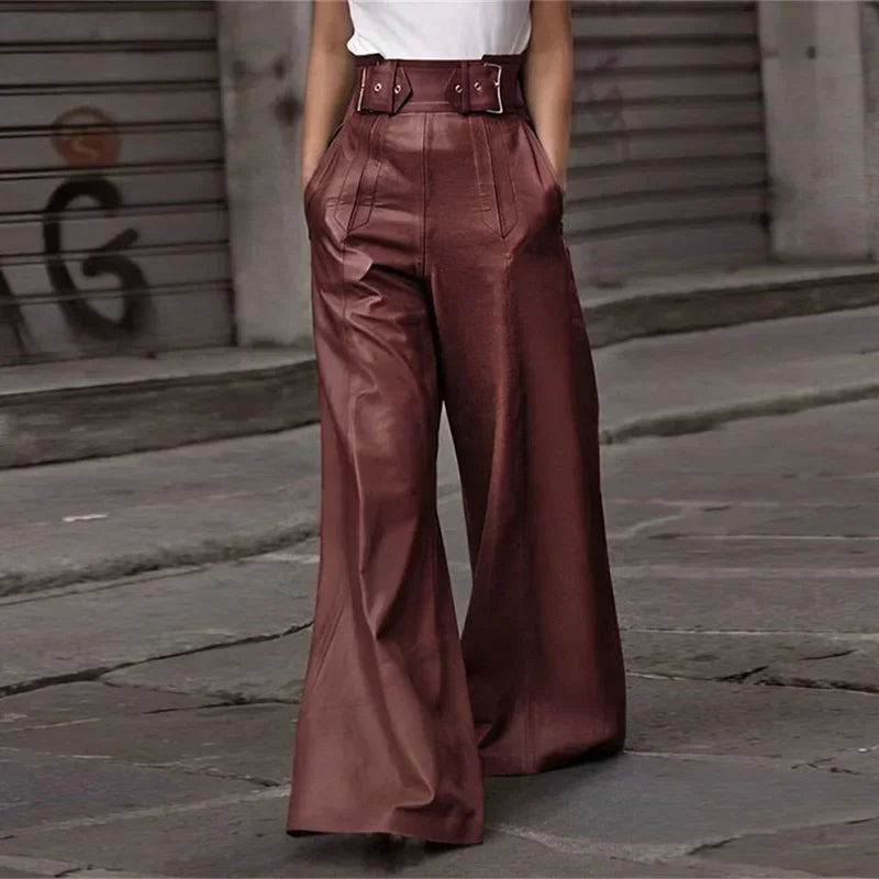 High Waist Wide Leg Vintage Autumn Pleated Pants