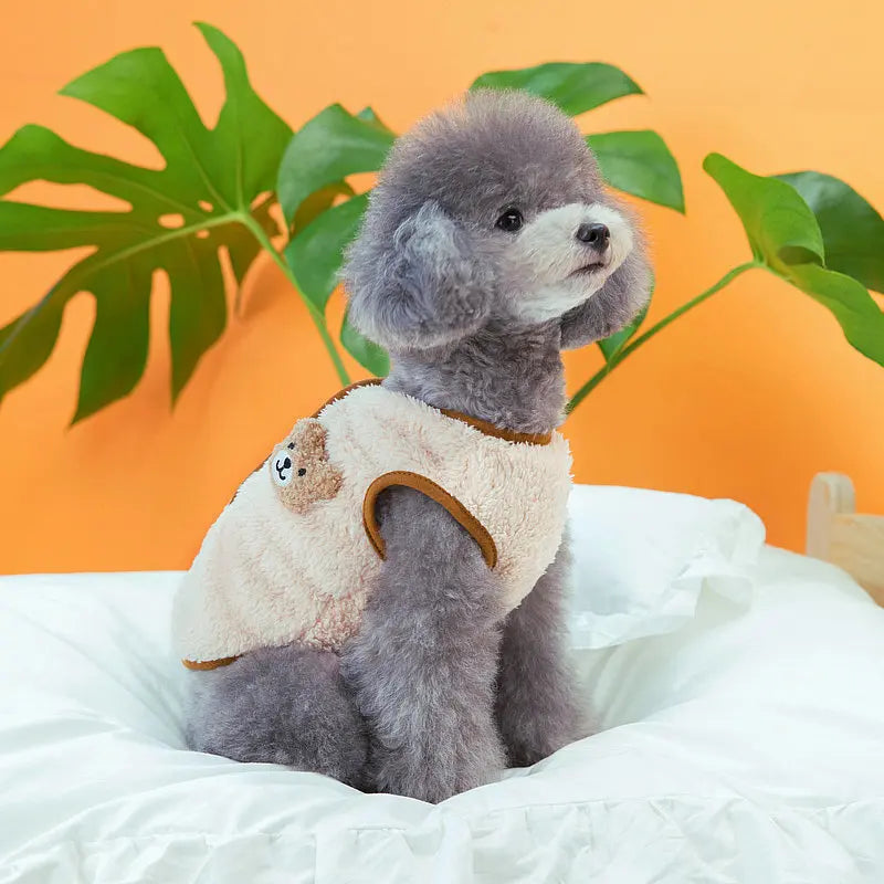 Cute Bear Pattern Pet Clothes for Small & Medium Dogs