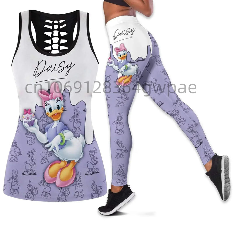 Daisy Duck Women's Cutout Tank Top + Leggings Set