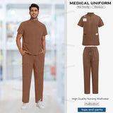 Men's High Quality Hospital Nurse Scrubs Sets - Slim Fit Medical Scrubs