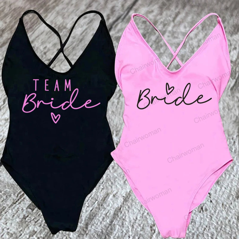 Team Bride Swimwear - Bachelorette Party Lady