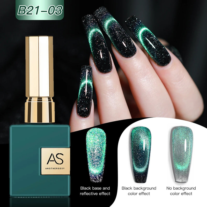 9D Cat Eye Gel Nail Polish - Magnetic Galaxy Effect Nail Gel