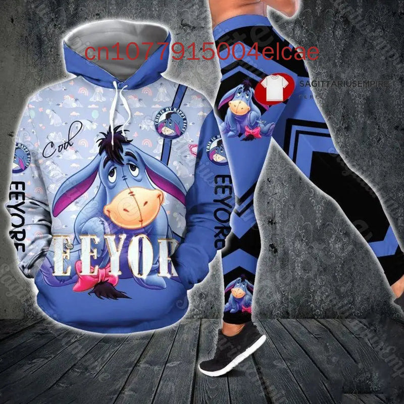 Women's Disney Eeyore Hoodie & Yoga Pants Set